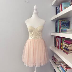 Victoria’s Secret PINK Lace & Tulle Bustier cocktail Dress Small